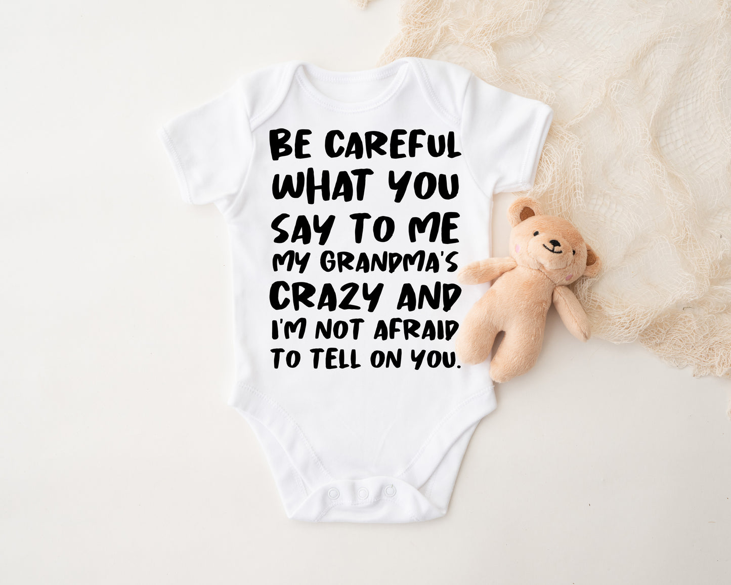 Be Careful What You Say Onesie®