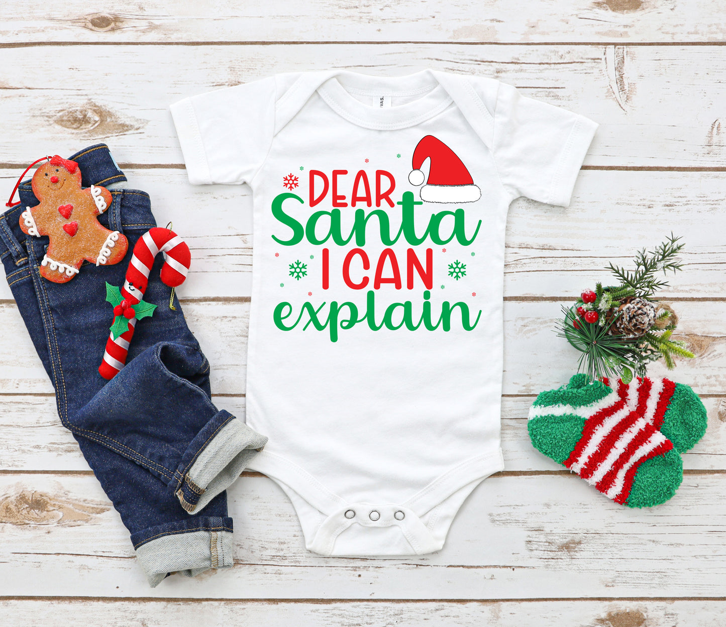 Dear Santa I Can Explain Onesie®
