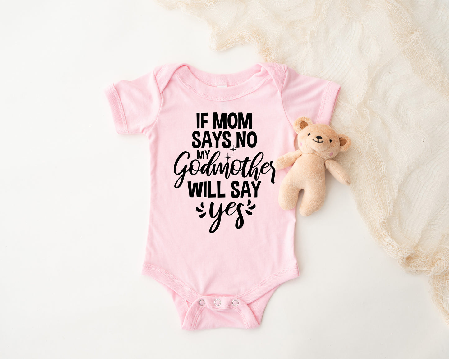 If Mom Says No Godmother Will Say Yes Onesie®