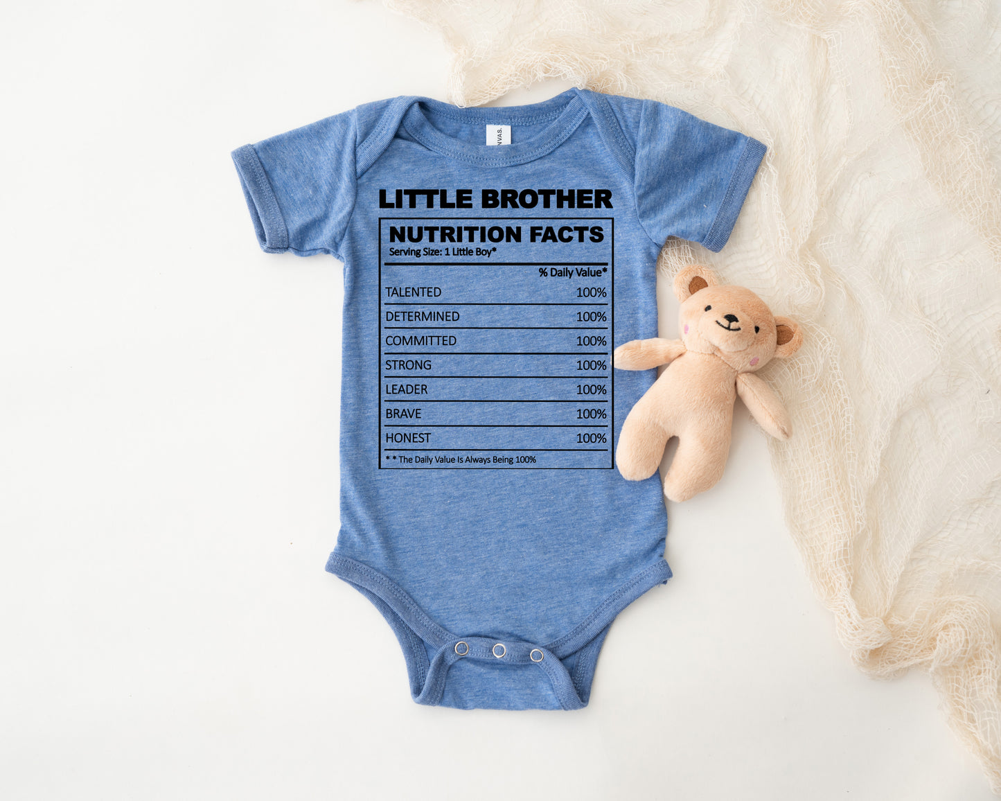 Little Brother Nutrition Facts Onesie®