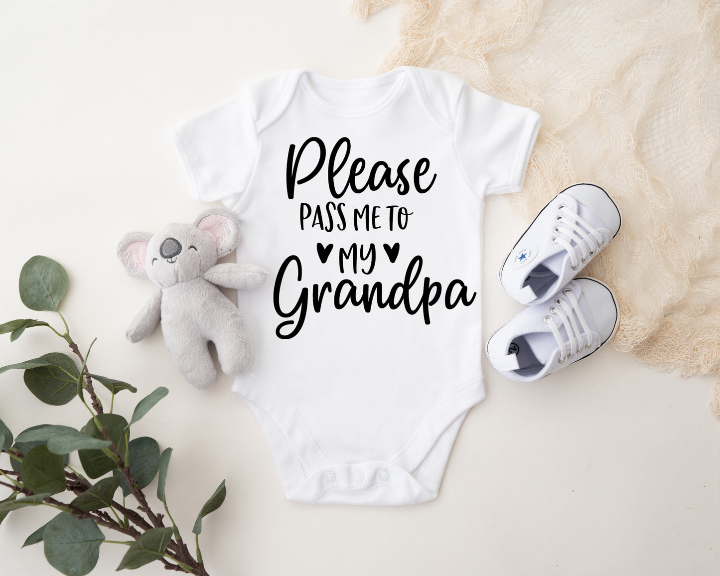 Please Pass Me To My Grandpa Baby Onesie