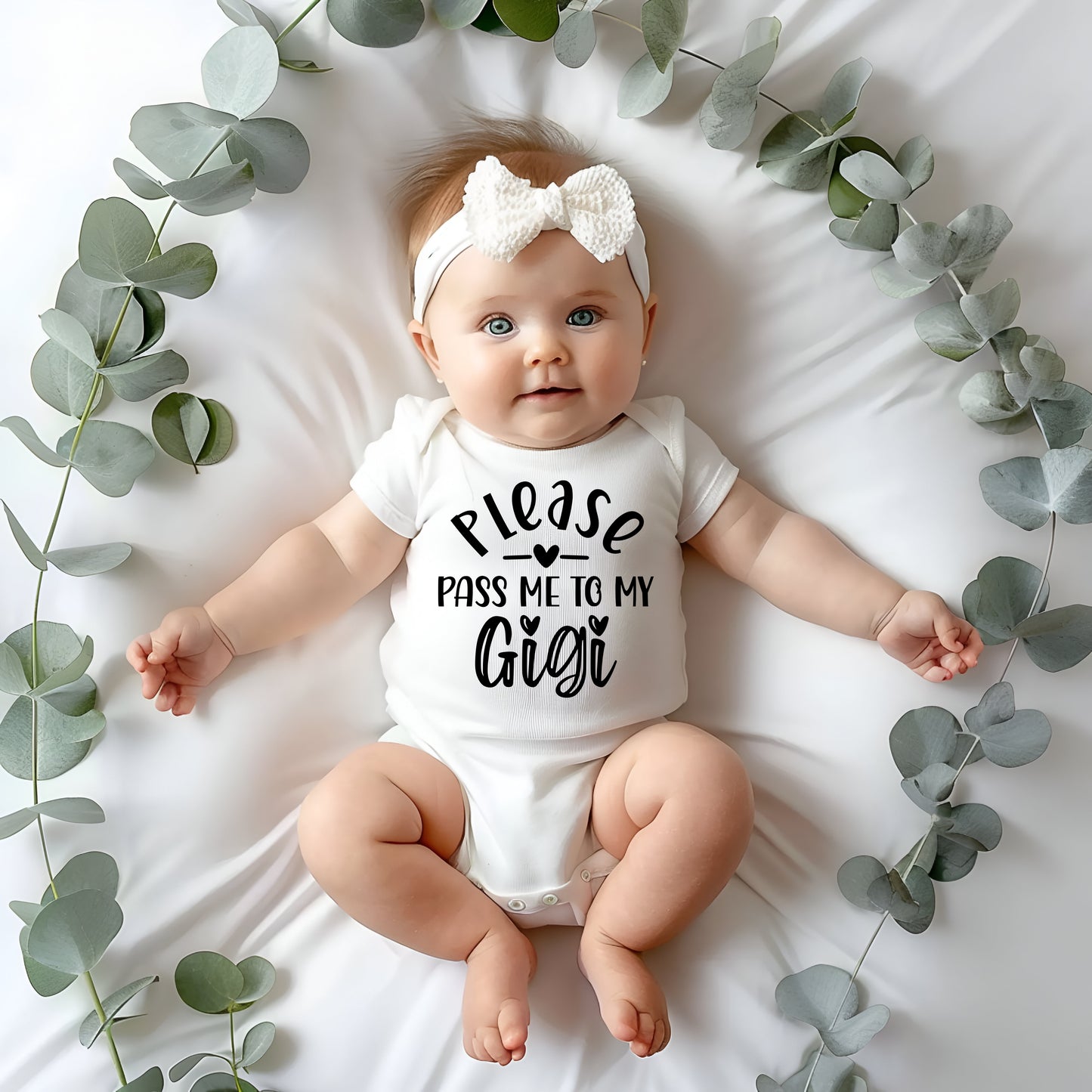 Please Pass Me To My Gigi Baby Onesie