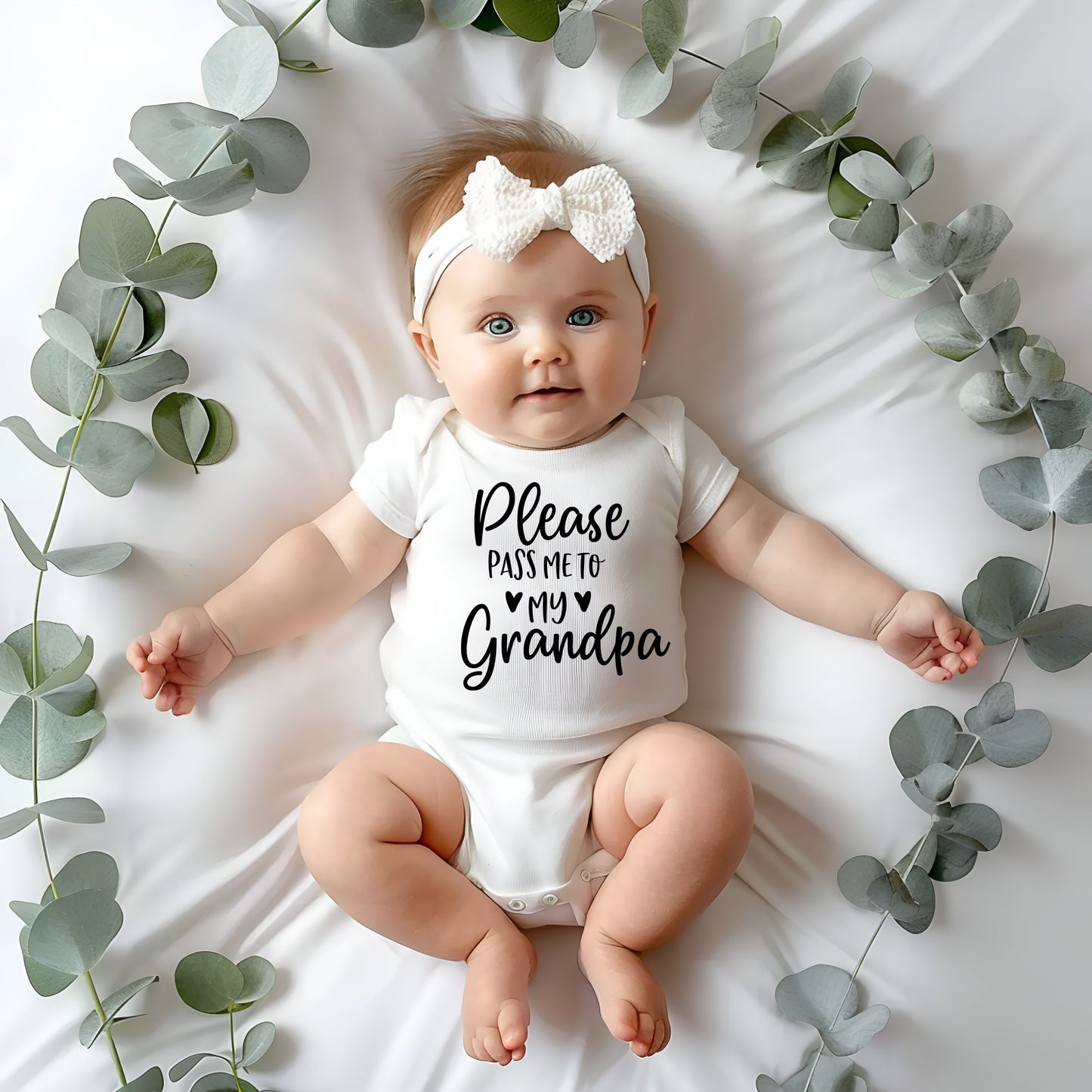 Please Pass Me To My Grandpa Baby Onesie