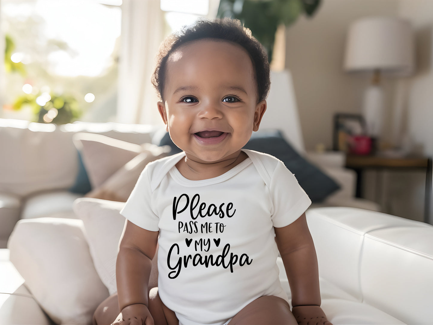 Please Pass Me To My Grandpa Baby Onesie