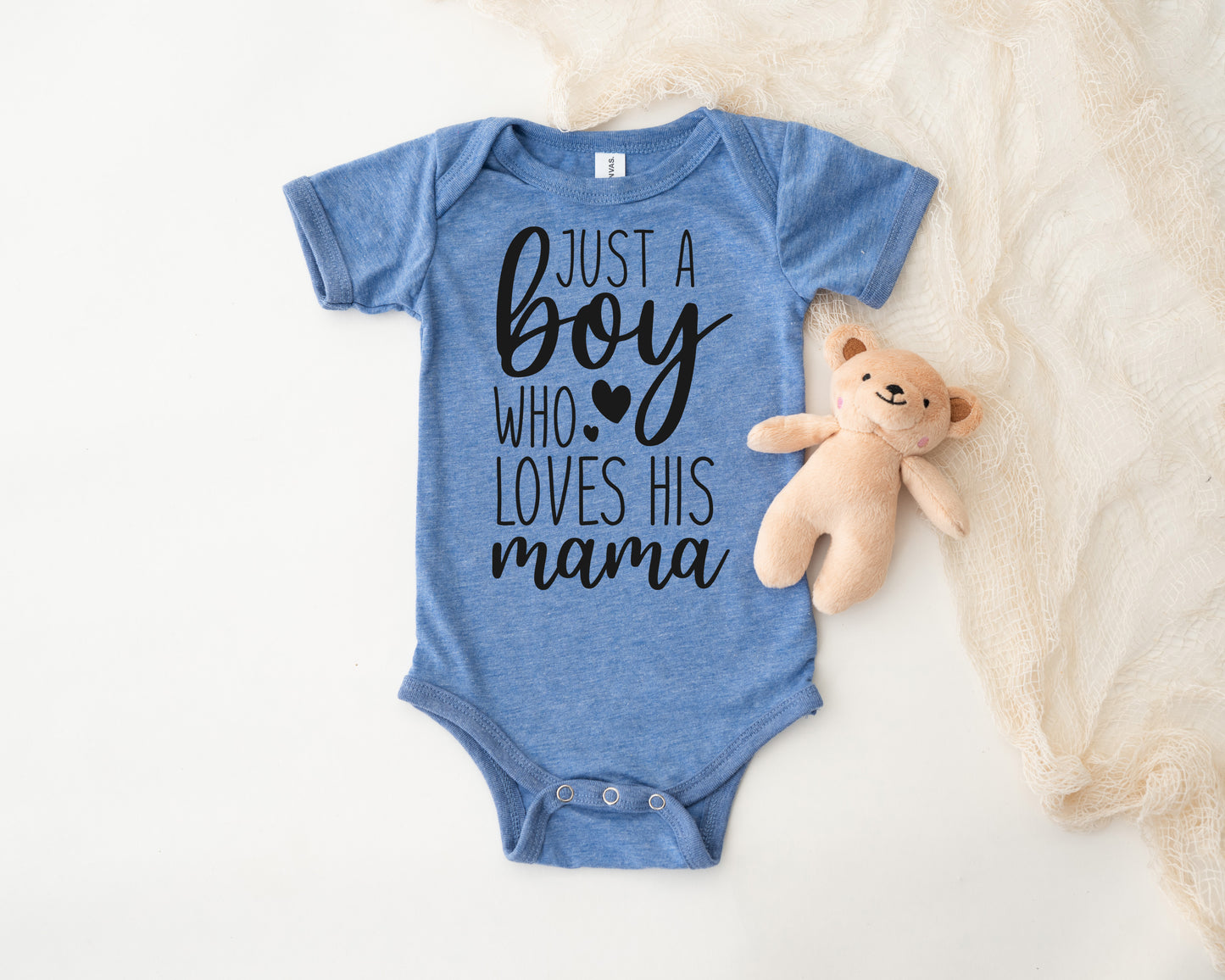 Just A Boy Who Loves His Mama Onesie®