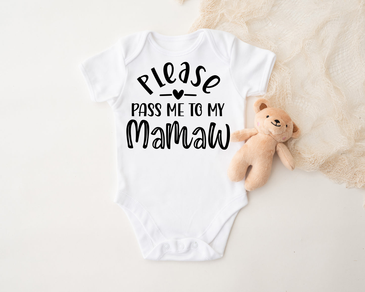 Please Pass Me To My MaMaw Baby Onesie