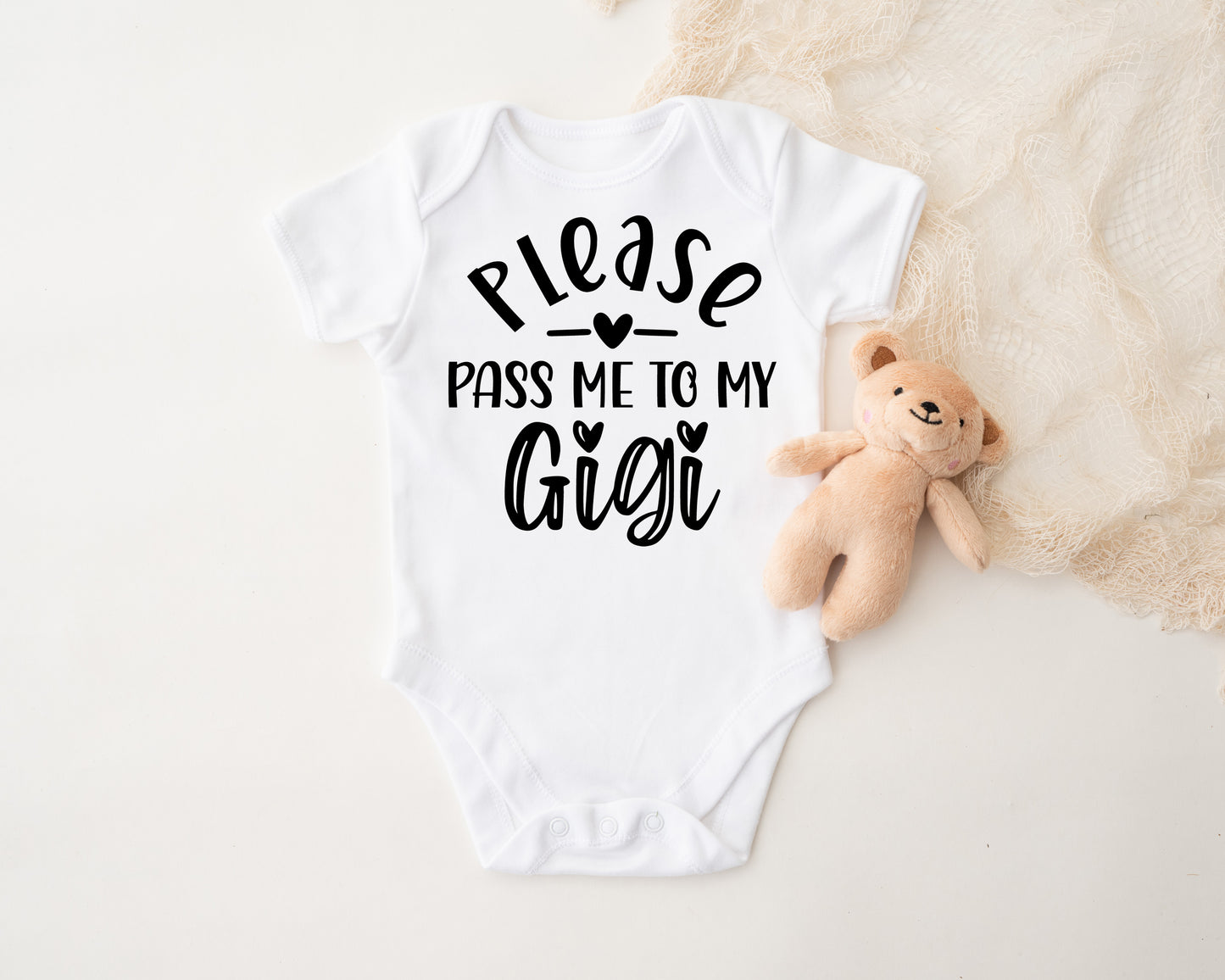Please Pass Me To My Gigi Baby Onesie