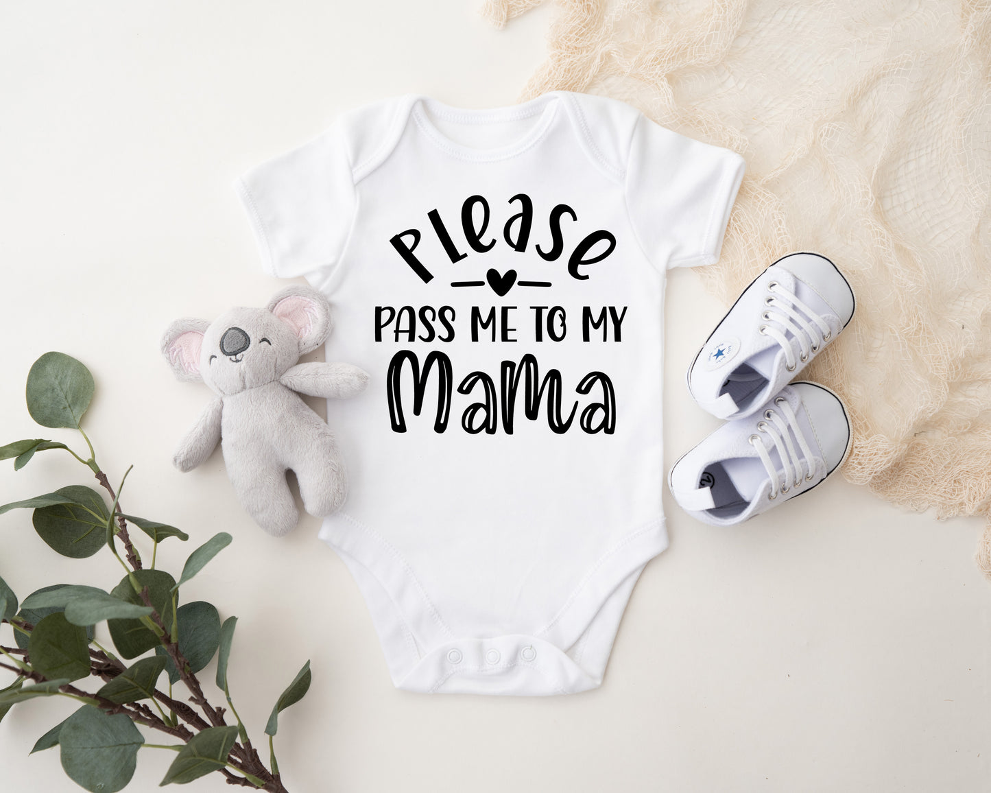 Please Pass Me To My Mama Baby Onesie