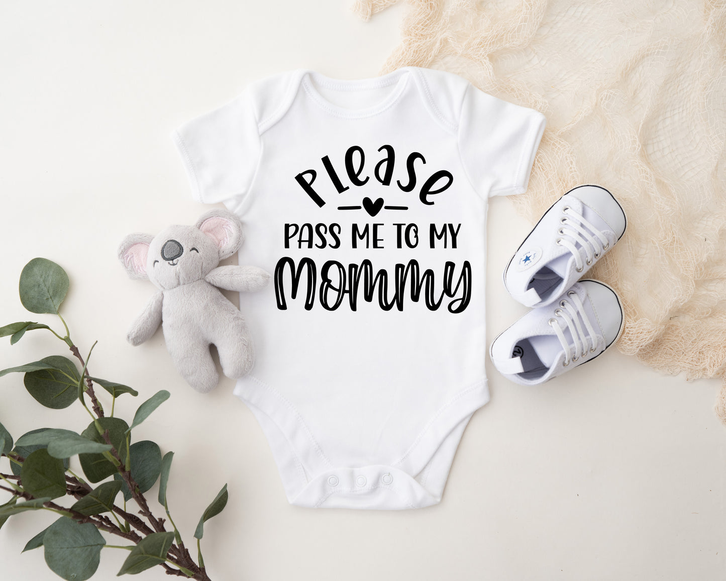 Please Pass Me To My Mommy Baby Onesie