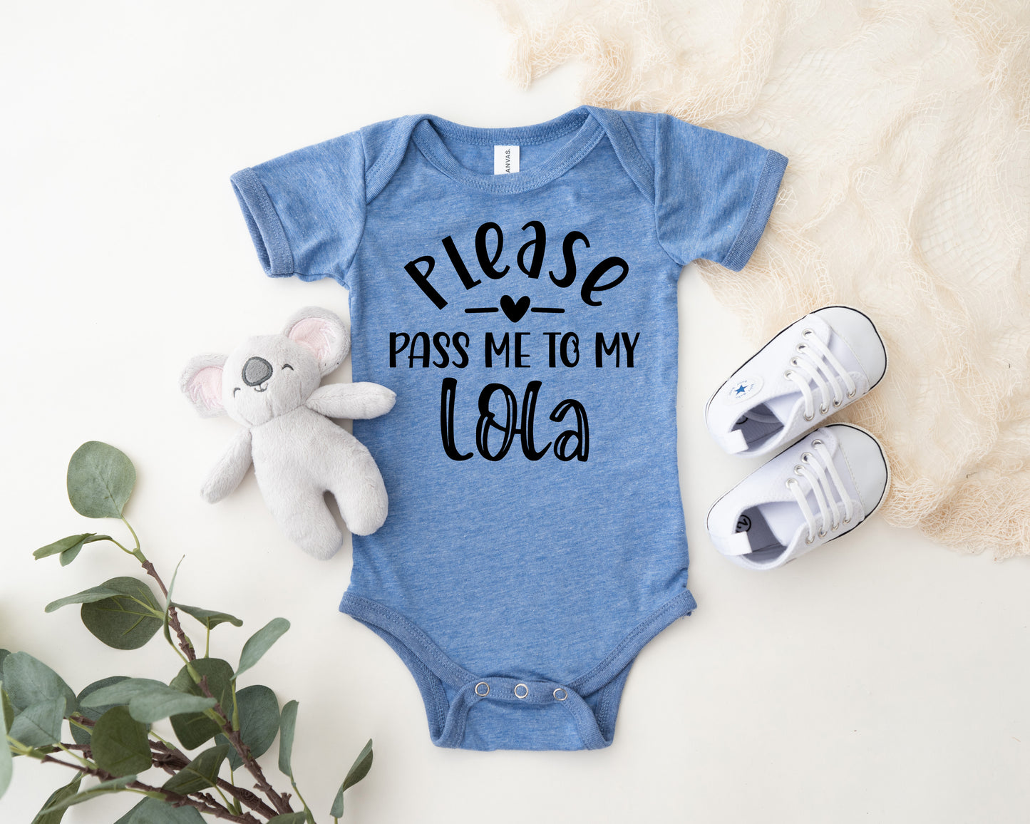 Please Pass Me To My Lola Baby Onesie