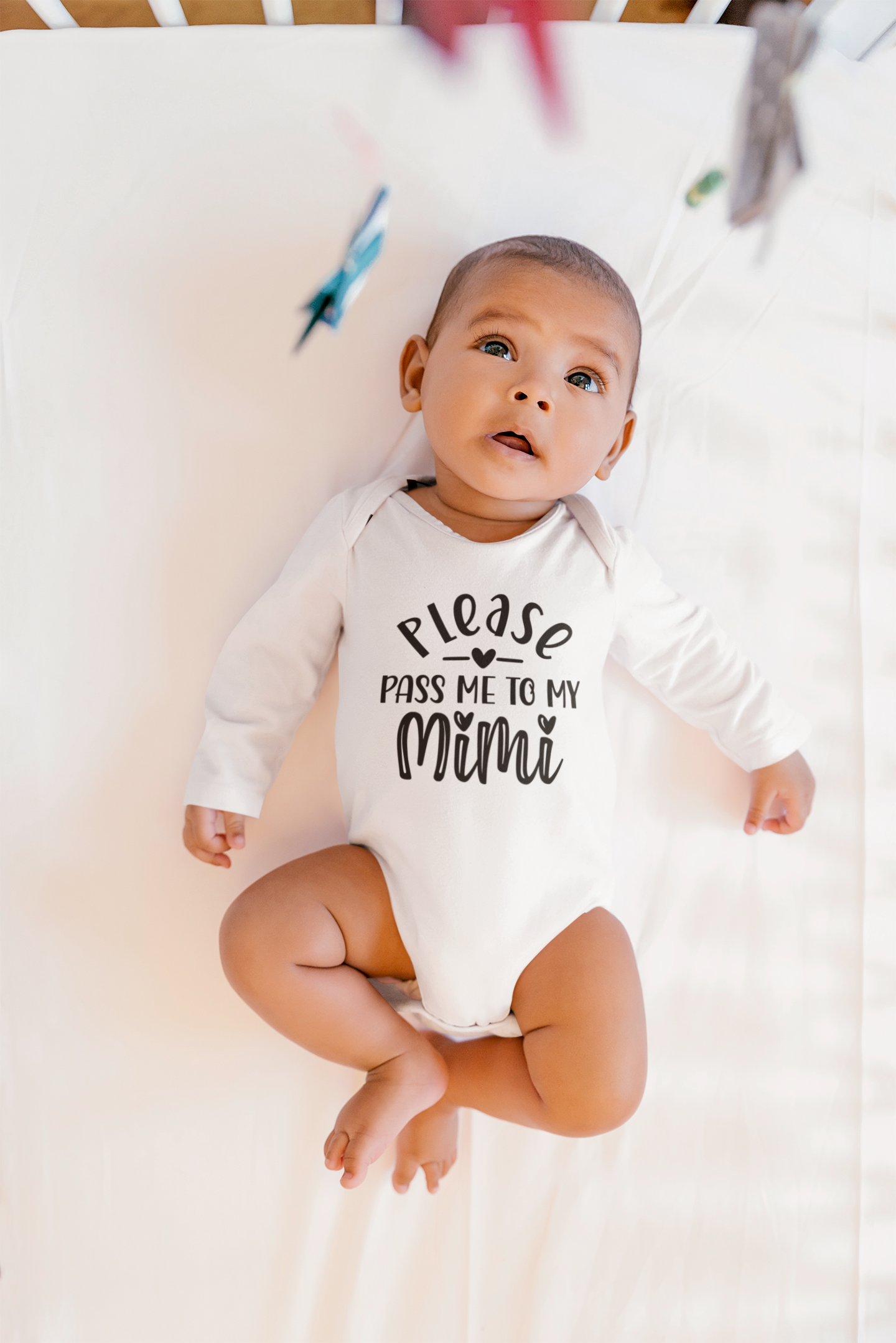 Please Pass Me To My Mimi Baby Onesie
