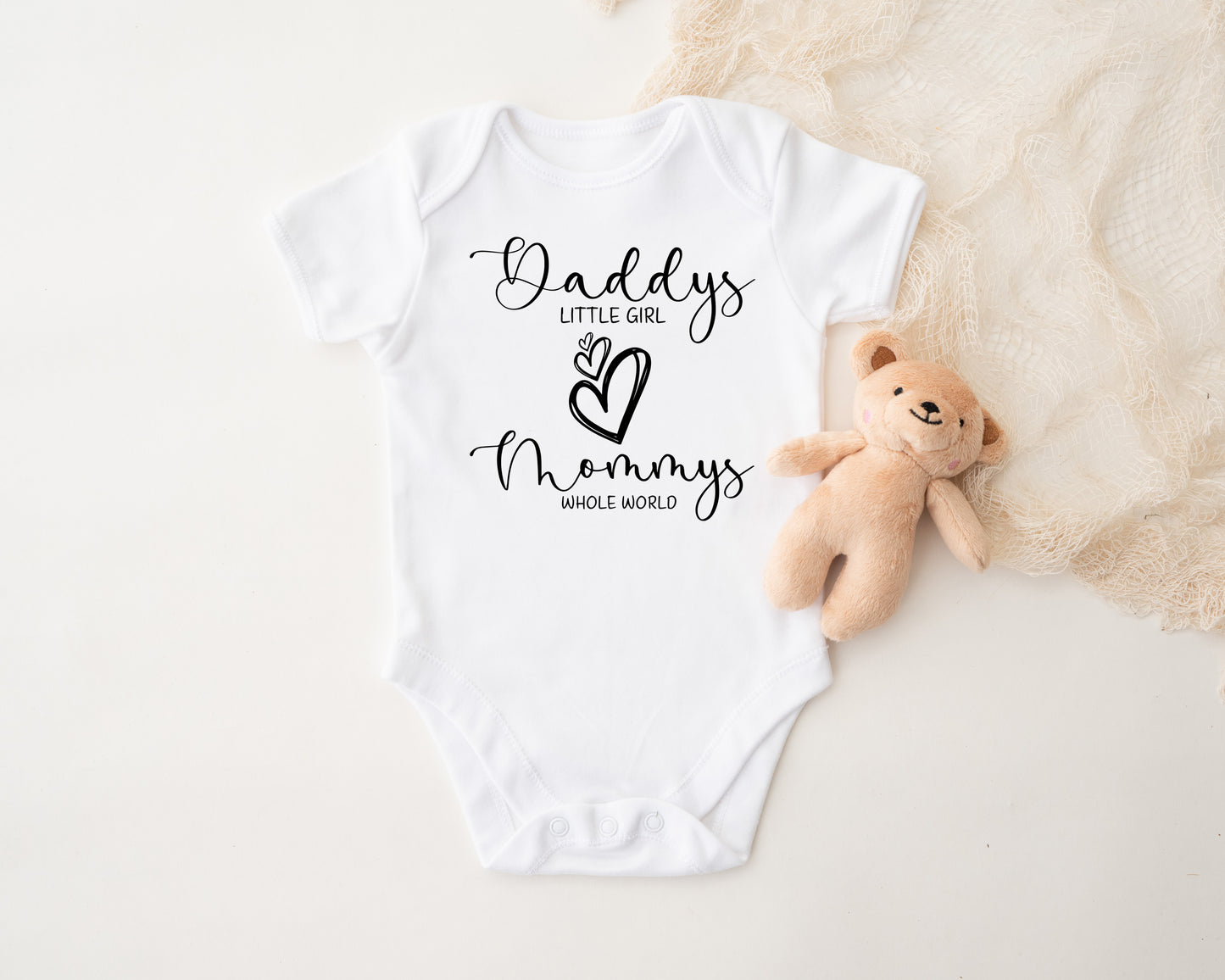 Daddy's Little Girl Mommy's Whole World Onesie®