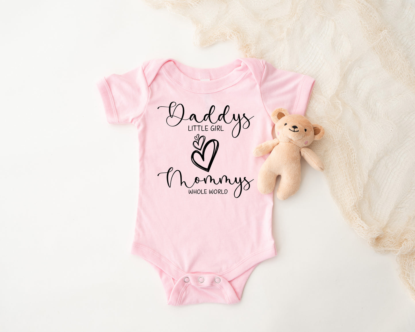 Daddy's Little Girl Mommy's Whole World Onesie®
