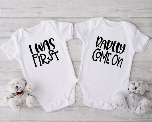 Twins I was First and Barley Onesie®