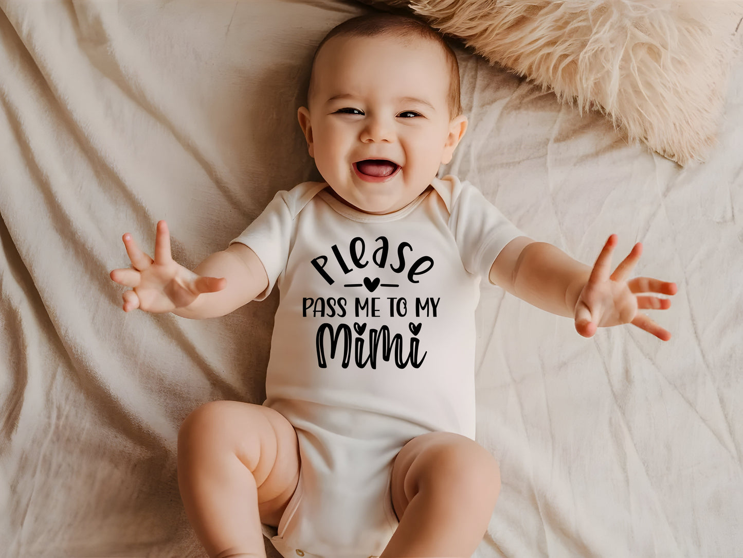 Please Pass Me To My Mimi Baby Onesie