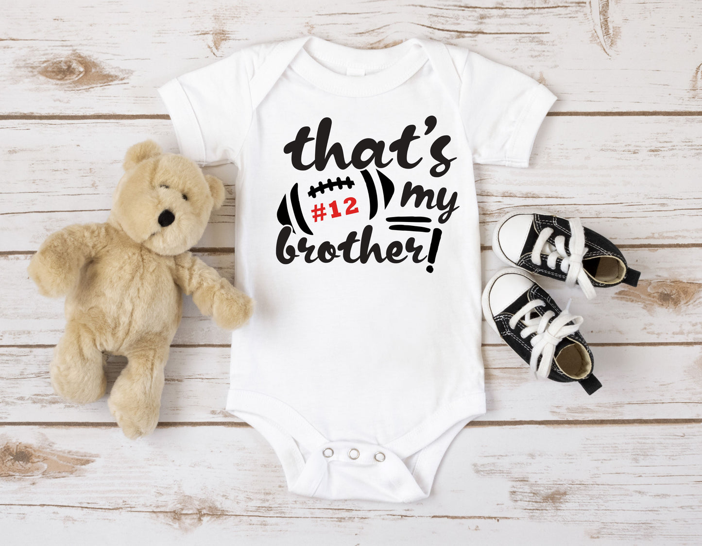 Copy of Personalized- That's My Brother Football Onesie®