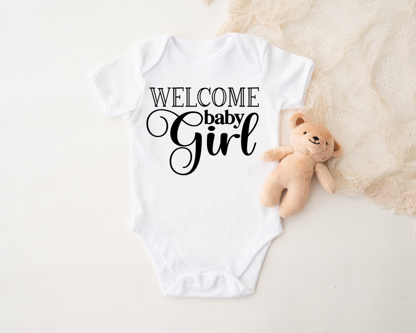 Welcome Baby Girl Onesie®