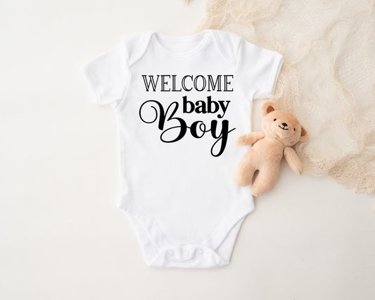 Welcome Baby Boy Onesie®
